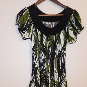 Worthington Abstract Blouse